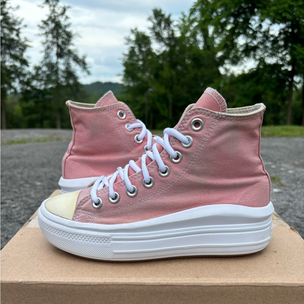 Converse Chuck Taylor All Star Platform High Hi Top Canvas Pink